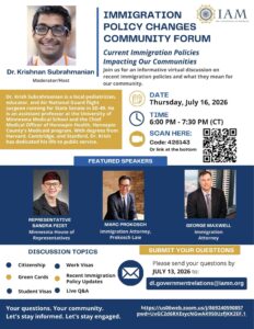 [Dated:07/16/2026] – IAM GRC Initiative – Community Town Hall on Immigration Policy Changes